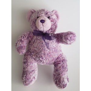 Build A Bear  15in Purple Pink Silk Soft Bean Bag paw butt Plush Animal Bear
